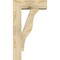 Ekena Millwork Funston Block Rough Sawn Bracket w/ Offset Brace, Douglas Fir, 6"W x 16"D x 28"H BKT0604X16X28FST05RDF - alternate 2